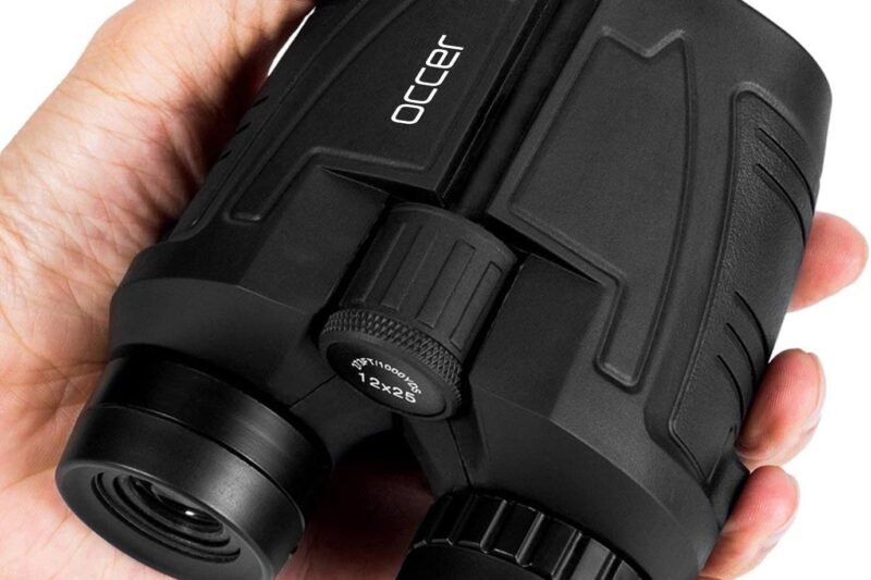 Occer 12×25 Compact Binoculars for Adults and Kids, Large Eyepiece Waterproof Binocular with Low Light Vision,High Powered Easy Focus Binoculars for Bird Watching,Outdoor Hunting,Travel,Sightseeing